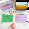200 Sheets Horizontal Line Index Cards Binder Memo Pads Creative Learning Flashcards  Students