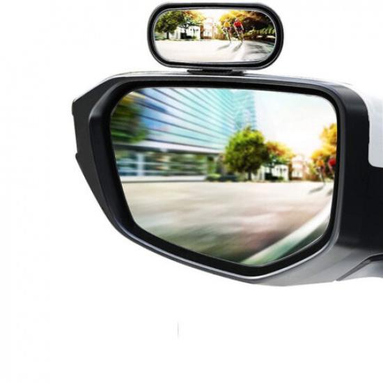 Black Wide Angle Rear Side View Blind Spot Mirror For Car SUV Parking Auxiliary
