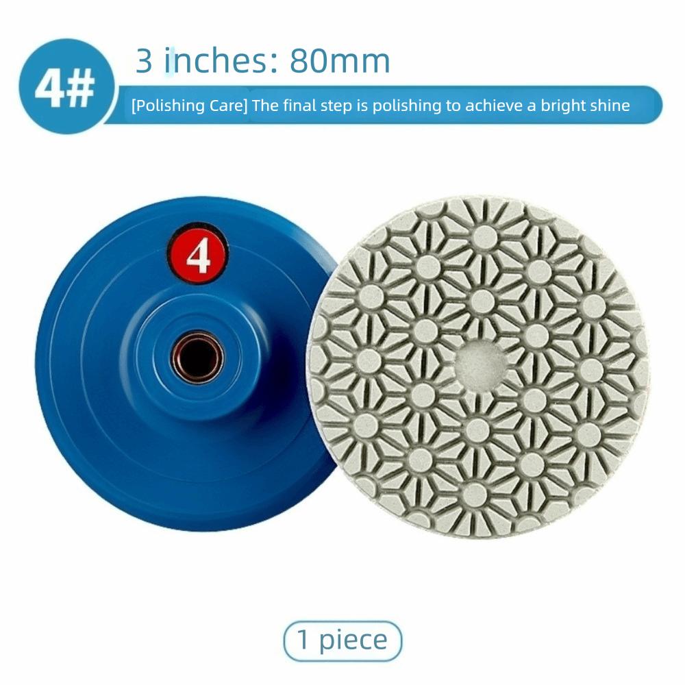 4 Step Grinding Disc Wet Dry Diamond Pad Stone Polishing Tool Grinding Pad  Quartz Stone