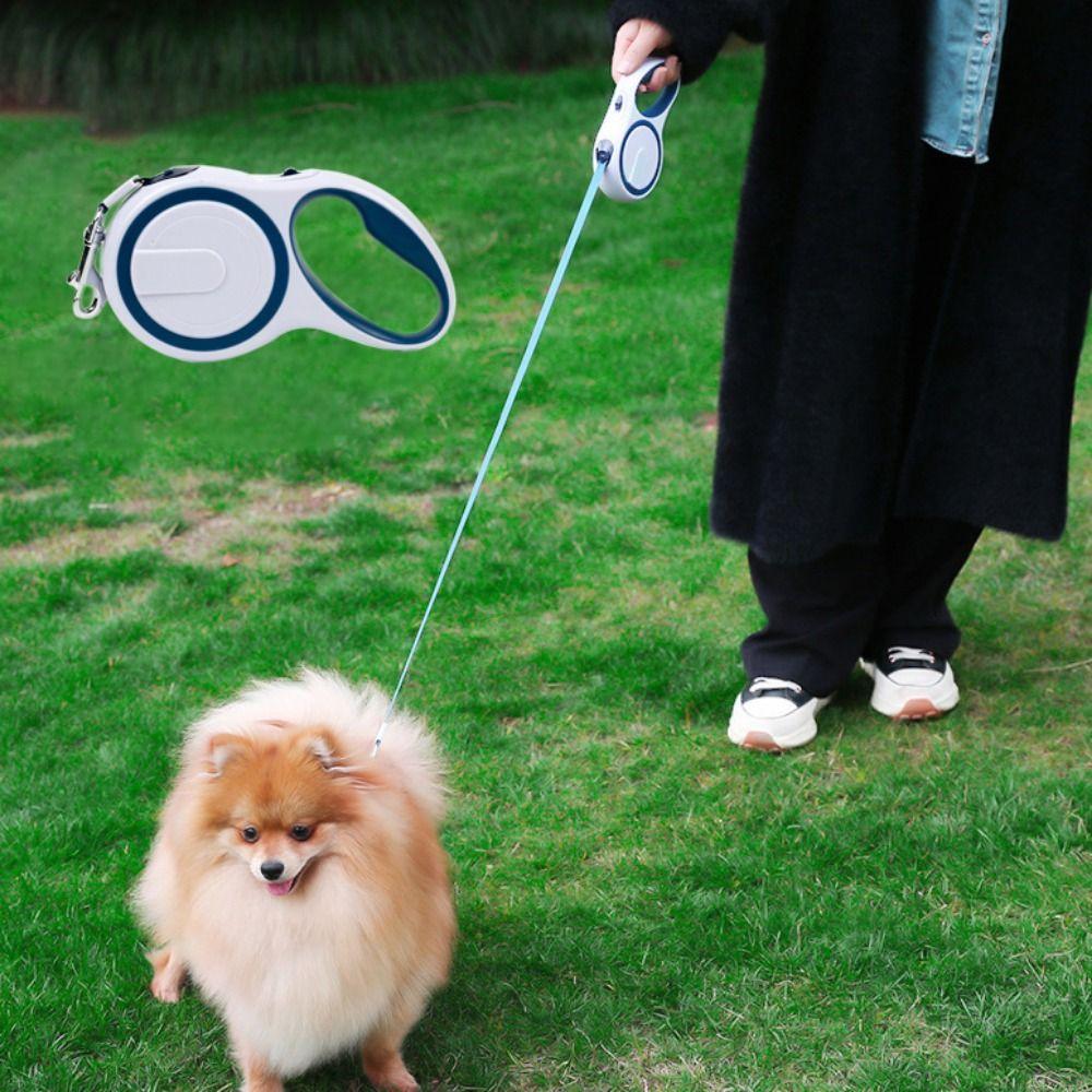 

Automatic Dog Extending Rope Flexible Cat Leash Lead Retractable Dog Leash for Hiking S синий