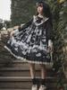[Milky Time] Gothic Lolita Dress, Monochrome, Cosplay, Landmine Style, A-Line, Sickly Cute, Long Sleeves