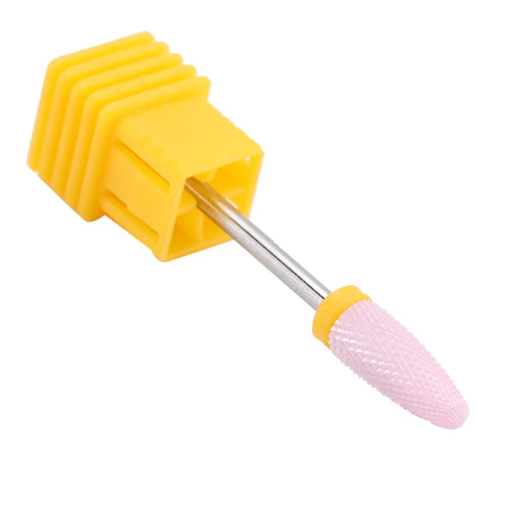 5 Types Ceramic Cylinder Shape Grinding Head Nail Drill Bit for Nail  Polishing Manicure Tools