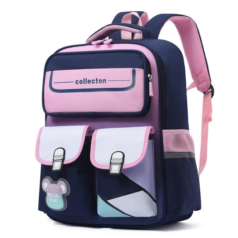 Adorable Oxford Cloth Kids Backpack For Grades 1-6 Breathable And Wear-resistant