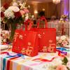 2026 Peace Gift Bag Festive Gift Bag Wedding Non-woven Handbag Spring Festival Shopping Bag New Year Red Blessing Bag