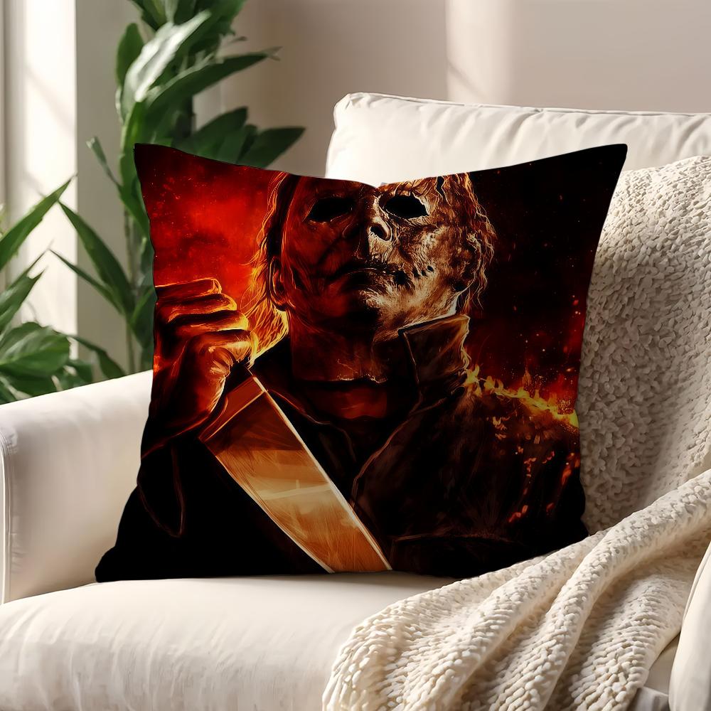 M-Michael Horror Myers Kissenbezug Für Kissen Sofa Druck Dekoration Zimmer Haus Büro Café Auto Nordische Schlichtheit
