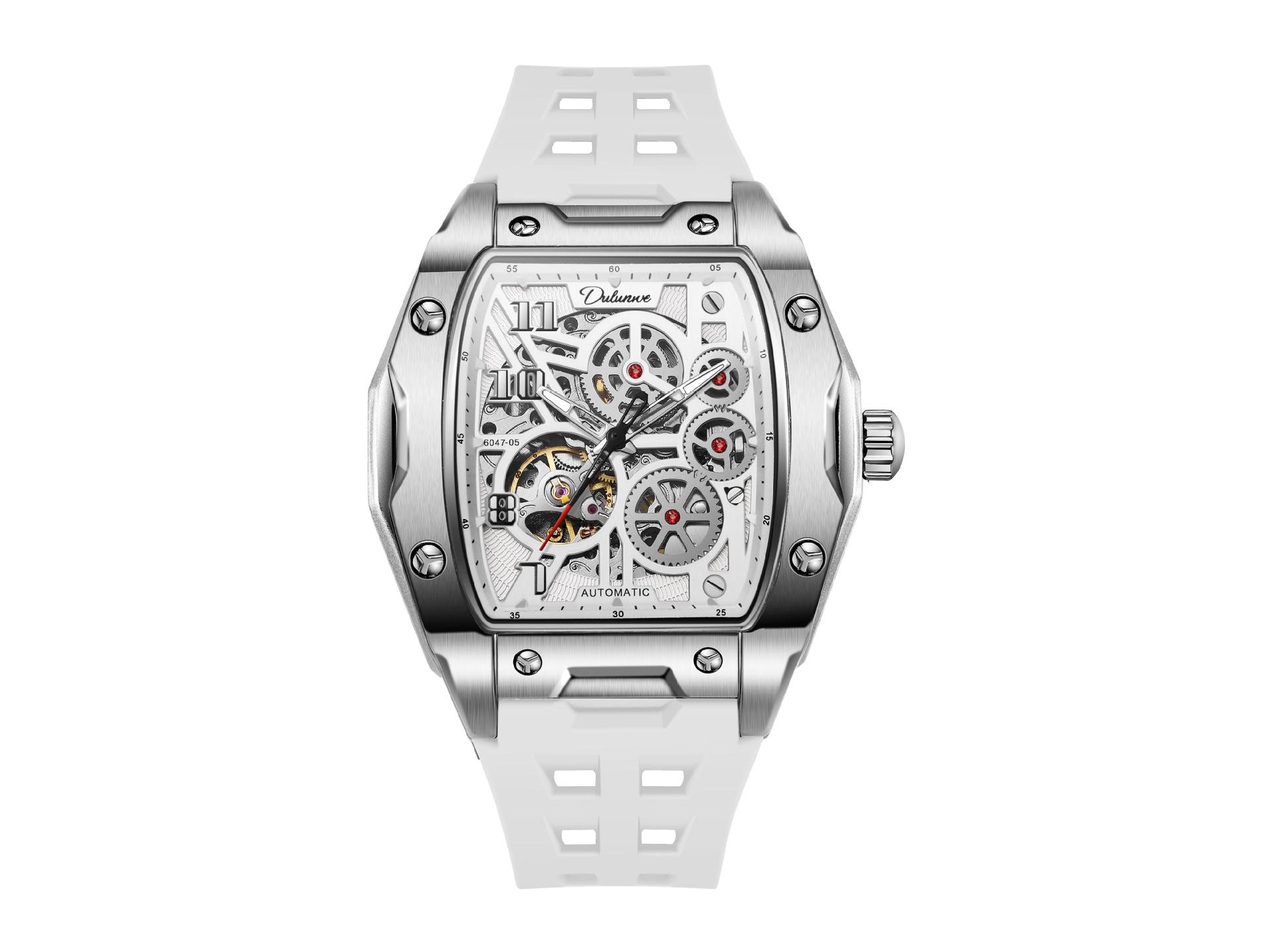 

Мужские механические часы-скелетоны Durhamway в корпусе «тонно» - Светящиеся, Автоматические, Модный дизайн