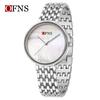 Oufanni European & American Fashion Ladies' Alloy Waterproof Quartz Watches - Simple, Numeric-Free Design