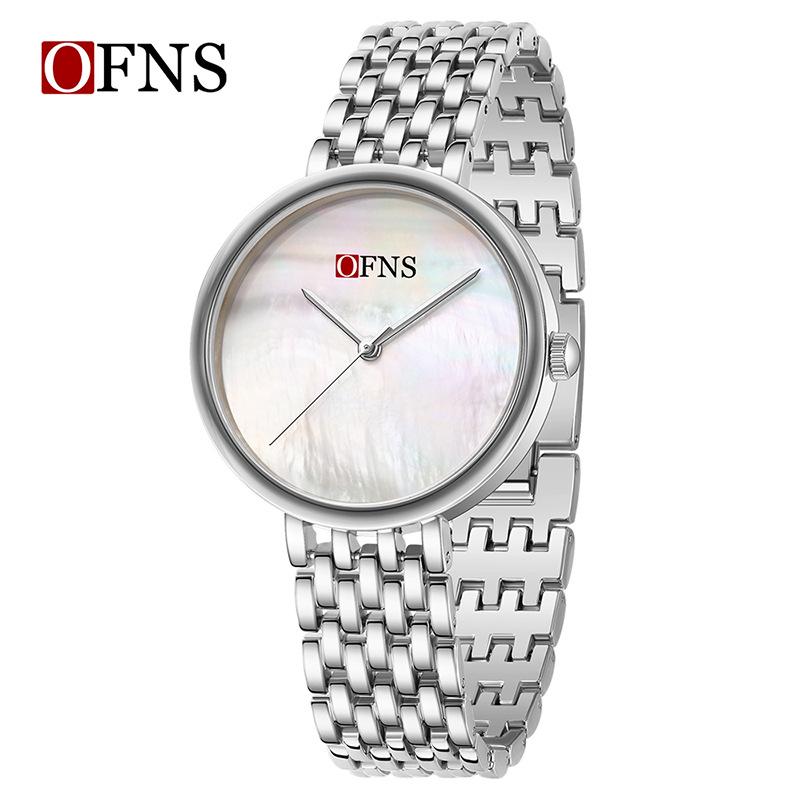 Oufanni European & American Fashion Ladies Alloy Waterproof Quartz Watches - Simple, Numeric-Free Design