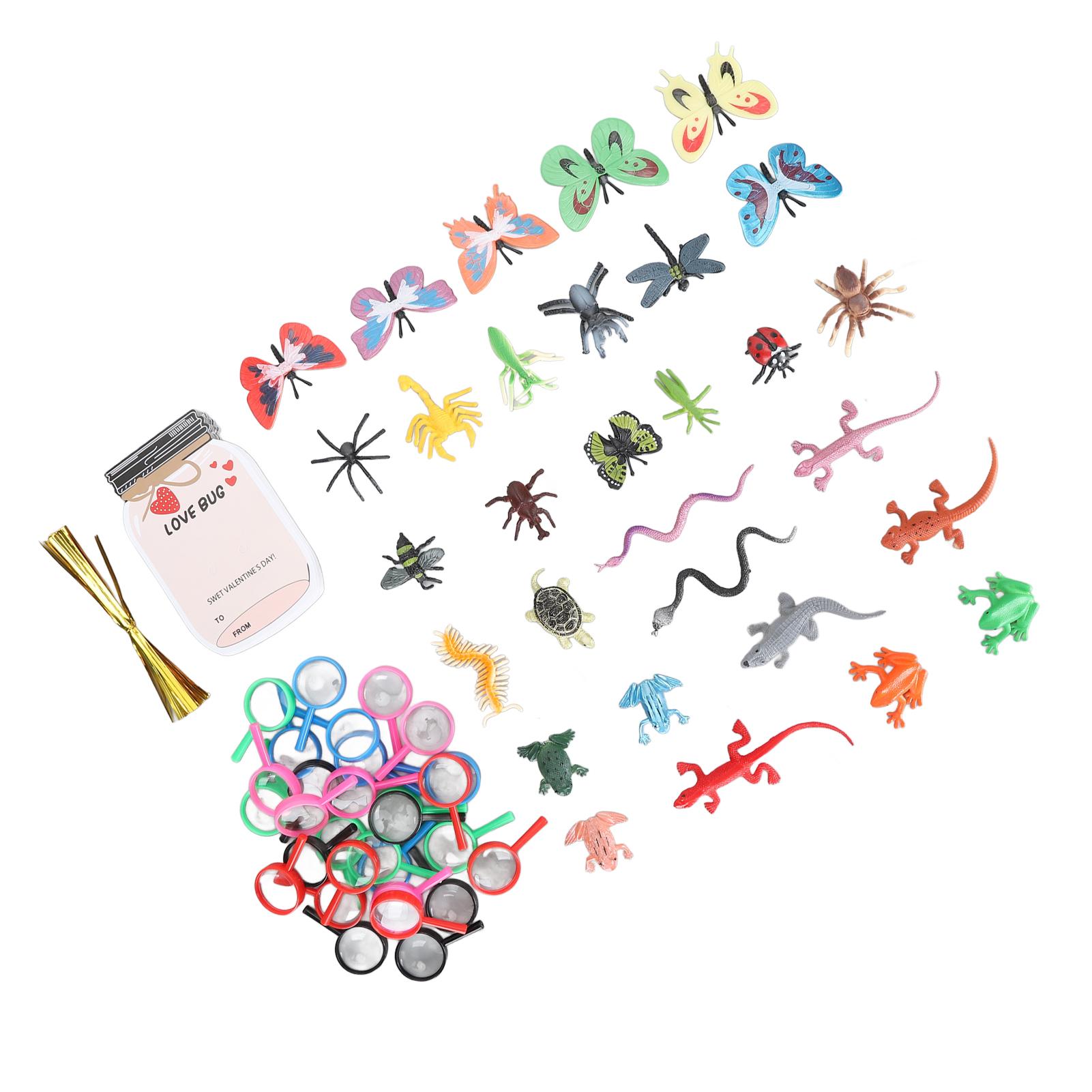 Valentines Day Cards Love Bug Gift Card Set with Bug Decorations Valentine Favors for Adults Children Crafts Type G