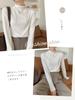 Cold Weather Warm Bottom Long Sleeve Loungewear for Fall and Highly Cold Solid Comfortable [xppe] Women's Underwear, Tops, Innerwear, Innerwear,