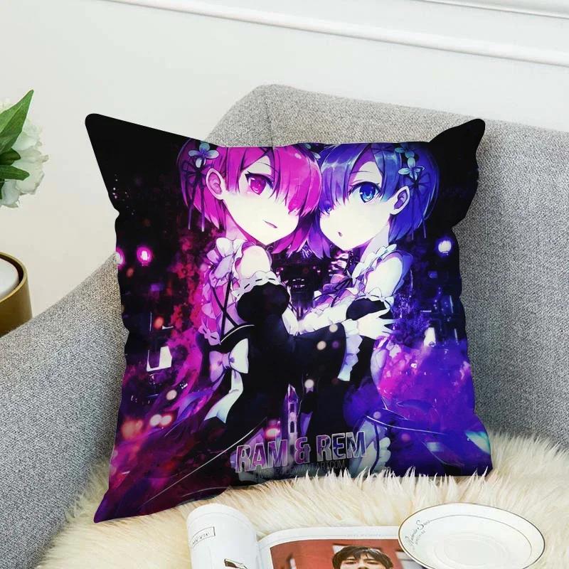 Pillowcases for Pillows Anime Pillow Cover 40x40 Pilow Cases Decorative Cushion Covers Pillowcase Cushions Home Decor Sofa
