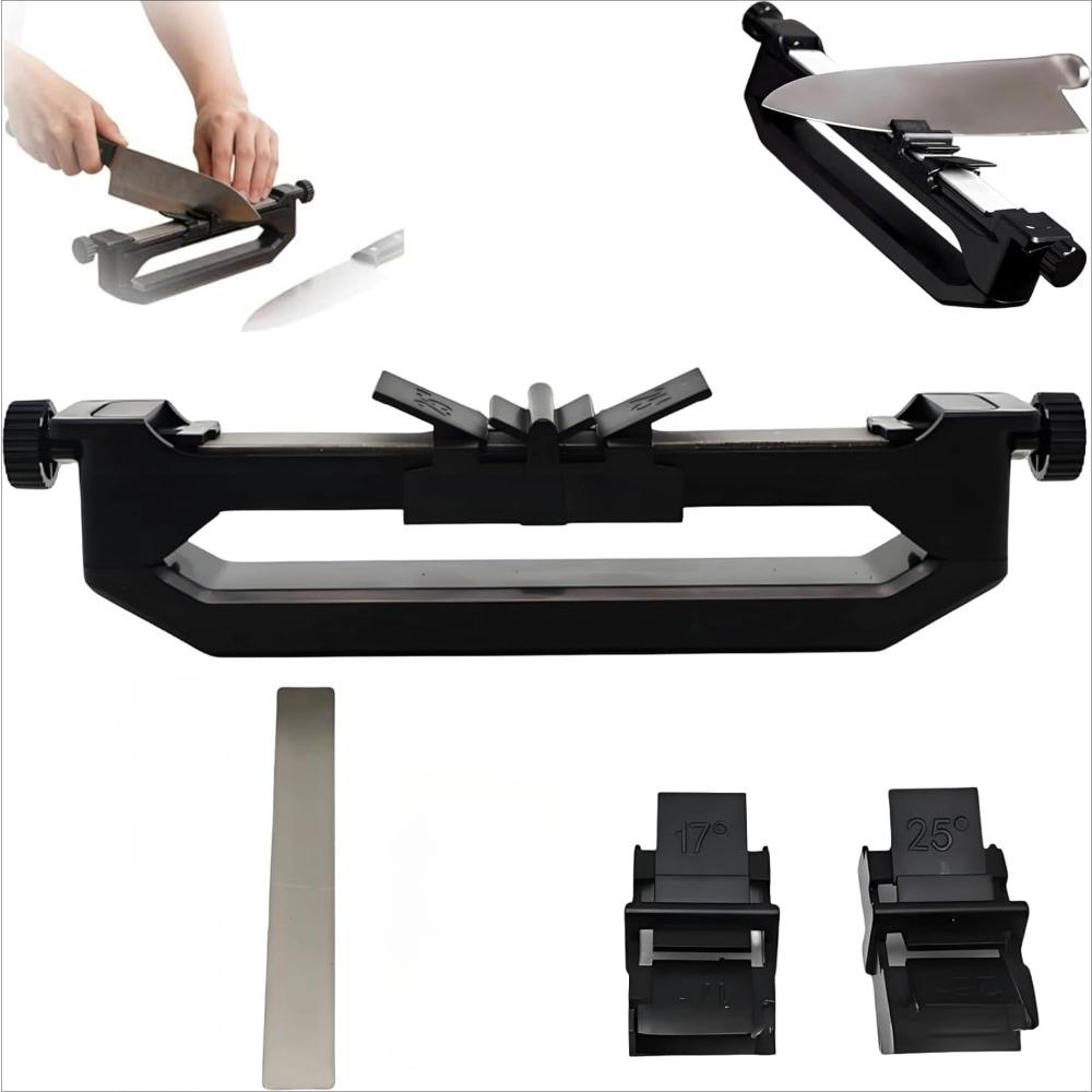Knife sharpener, portable precision sharp knife sharpener, adventure sharp sharpening tool, with 15°/17°/25° adjustable angles