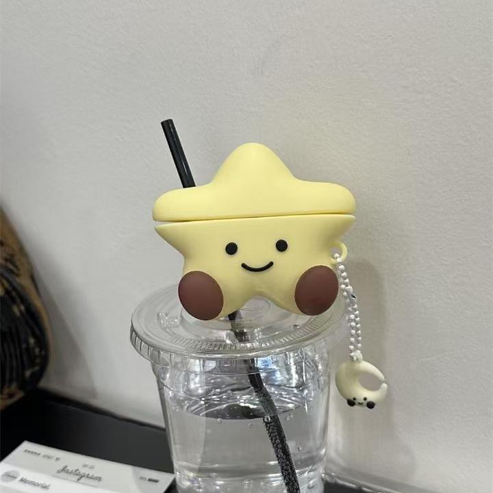 Cute Star Expression for AirPods Pro1 Generation Protective Case 1 Generation Pro1 Generation Apple Bluetooth Headset Case