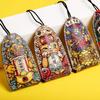 Chinese Style Cowhide Handmade Car Key Cover Keychain  Universal Style Such As Honda Mazda Toyota