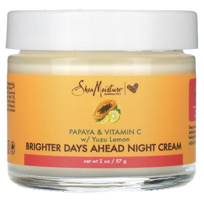 Brighter Days Ahead Night Cream, Papaya & Vitamin C, Yuzu Lemon, 57G(2Oz)