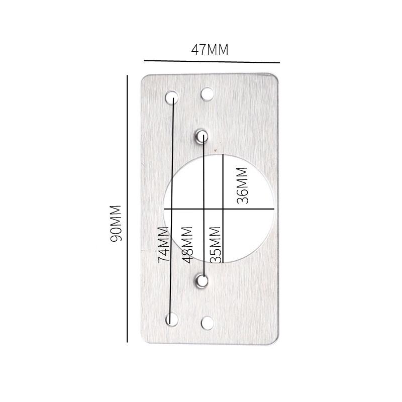 Stainless Steel Cabinet Hinge Repair Plate Kit