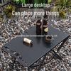 Lightweight Carbon Steel Folding Camping Table and Chair Set for Outdoor Use