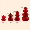 4 Stück Chinesisches Jahr Rot Origami Basteln Frühlingsfest Dekoration für Nachttische
