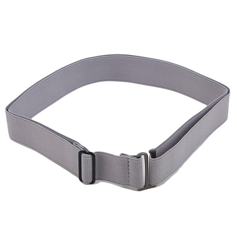 Jeans Pant Belt Adjustable Size Flat Buckle Elastic Waist Belt Women Belt No Show Stretch Belt Invisible Belt Slim Elastic Band