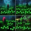 Glowing Eyeball Solar Lights Waterproof Swaying Halloween Garden Decor Outdoor Pathway Yard Scary Party Lights Auto On Off