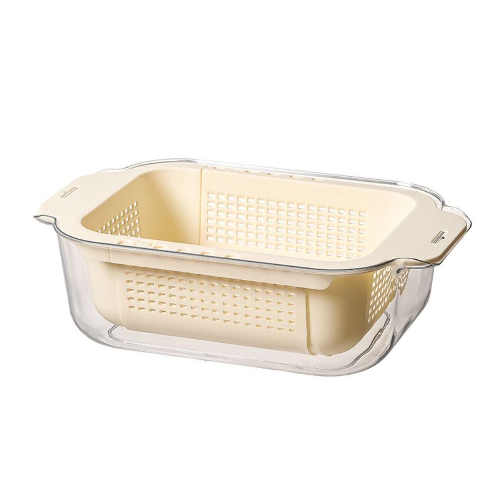 Containers Wash&Drainer Basket Multifunctional Storage Basket Kitchen Drain Basket  Fresh Vegetable