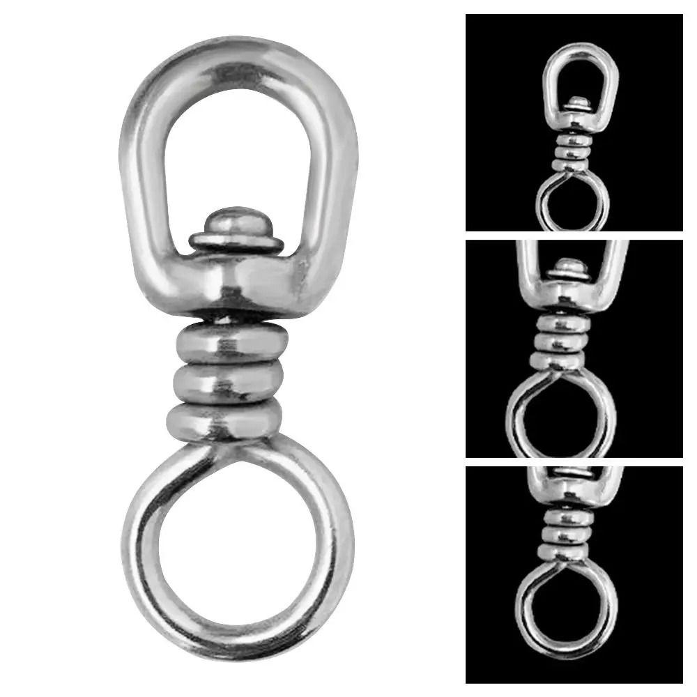 304 Stainless Steel Fishing Swivels Snap Rolling Lure Line Connector  Sea Fishing
