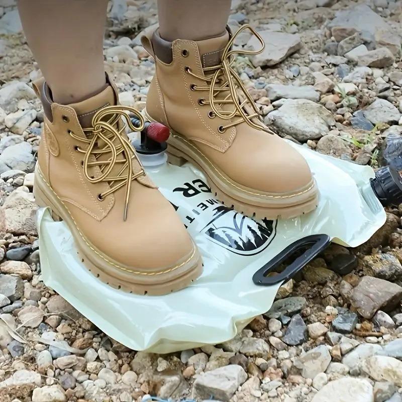 Portable Water Storage Bag, Foldable, Outdoor Sports Camping, Large Capacity, Mountain Climbing, Water Tap, Plastic Bucket, Thickened Water Bag
