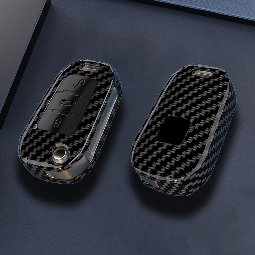 Abs Car Flip Key Case Cover Shell For Peugeot 208 308 408 508 2008 3008 4008 5008 For Citroen C3 C4 Cactus C6 C8 Accessories