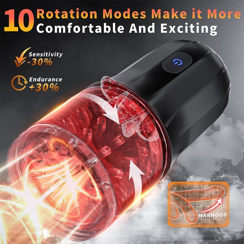 Automatic Masturbator Cup Machine Electric Piston Rotating Sucker Male Blowjob Vagina Dildo Real Oral Vibrator Sex Toys for Men