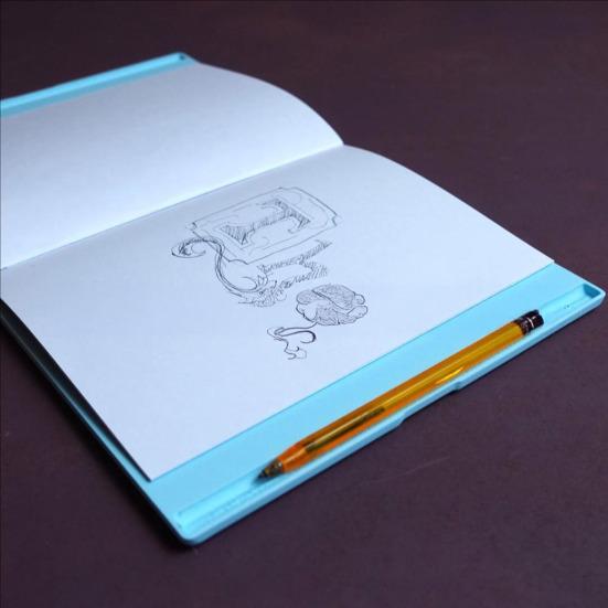 Journal Notebook Cover 3D Printed Journaling Notebooks Protector with Pen Compartment for Office School Home