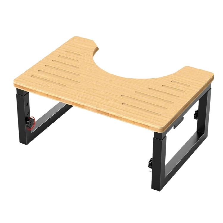 Easy Carry Foldable Toilet Step Stool Adjust Height Toilet Step Stool for Bathroom Shower & Accessibility Needs
