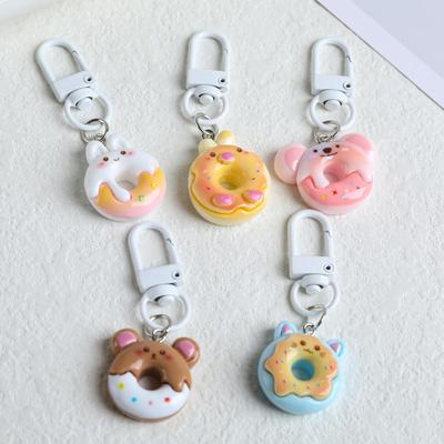 Cute Animal Donut Keychain & Bag Charm