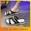 Non-slip Internet celebrity cool slippers women's 2025 spring and summer new outer wear beach shoes open-toed soft-soled sandals waterproof slippers