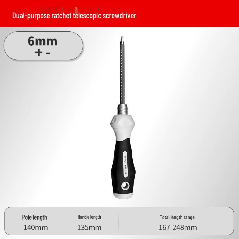 Green Forest Dual Use Multi-function Ratchet Screwdriver Set with Cross Slotted and Short Carrot Head.