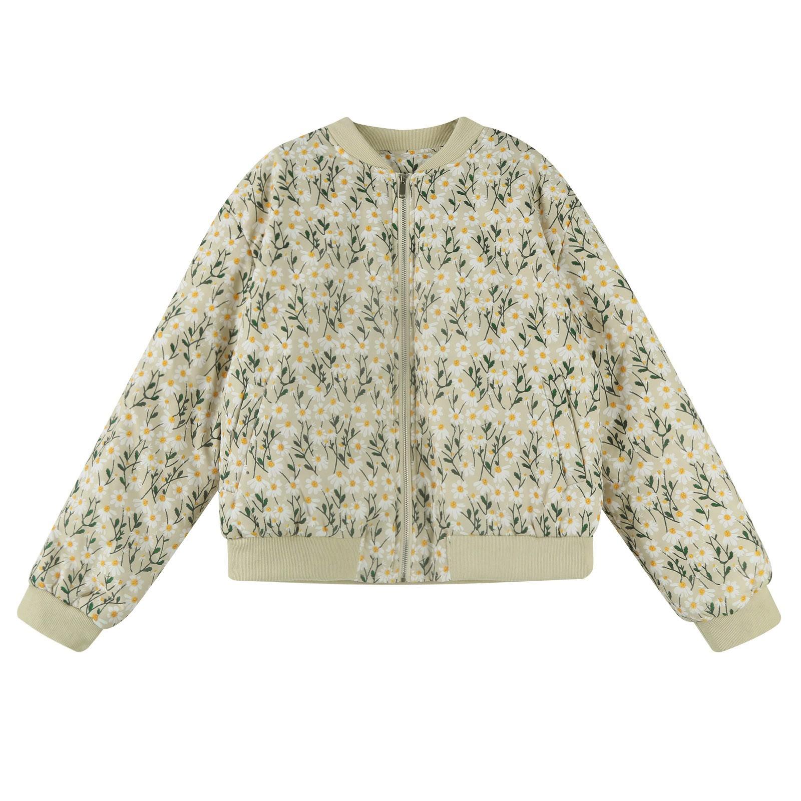 

Женское осеннее теплое пальто с принтом на пуговицах, легкое пальто, осеннее пальто L бежевый