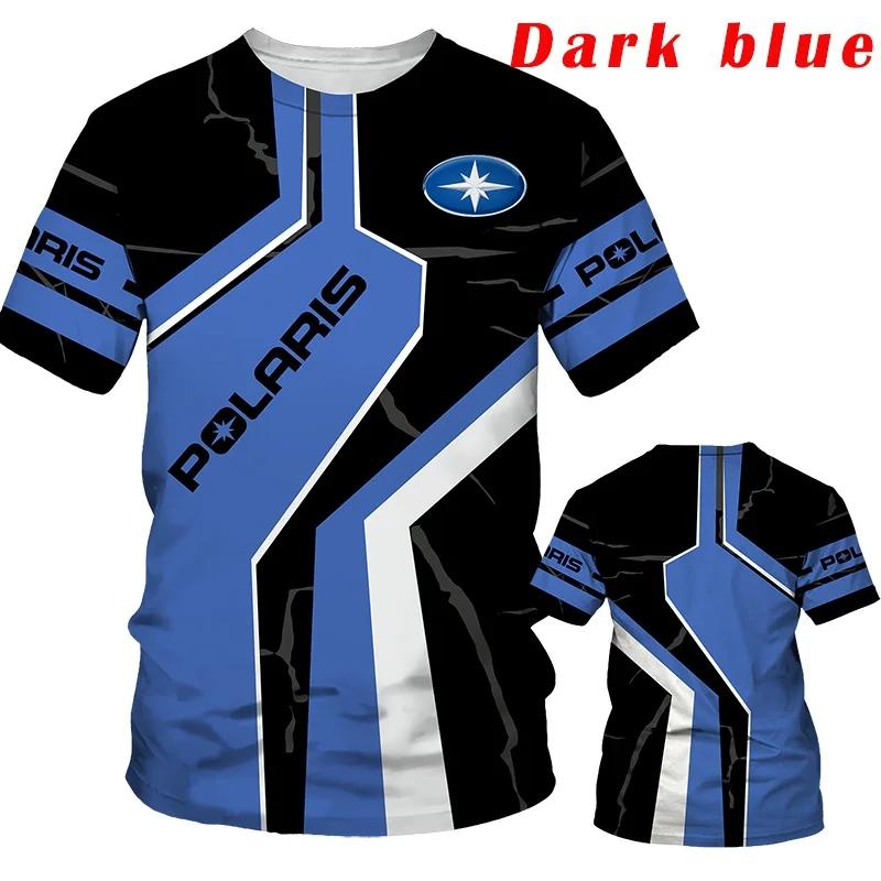 New Hot Selling 3D Polaris Logo Racing T-shirt Cool Printed Neutral Racing Team Men's T-shirt