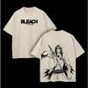 Hot Anime BLEACH Ulquiorra Cifer Print T-shirt Men Women Short Sleeve Clothing Cotton Tshirt Retro Washed T Shirt Harajuku Tops