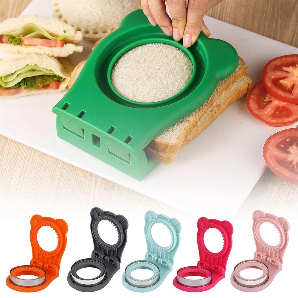 Sealer Flip DIY Sandwich Cutters Mould Lunch Box Decor Sandwich Maker Kitchen Baking Tools