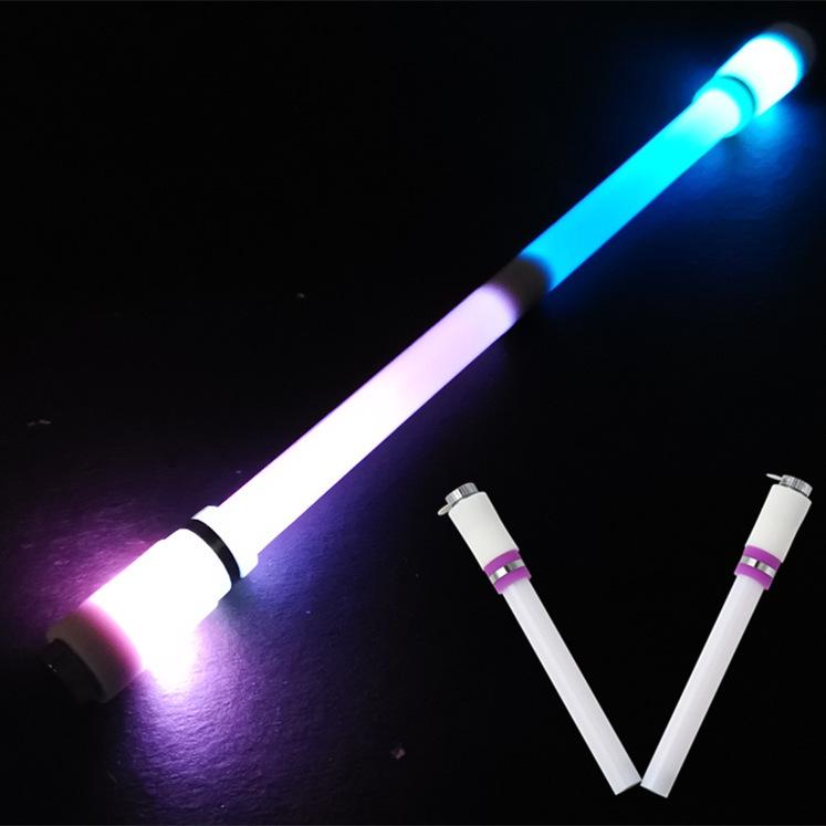 Foldable Luminous Spinning Pen - Bright Fun Quan Ji, Drop-Resistant Light A1 Magnet Pen.