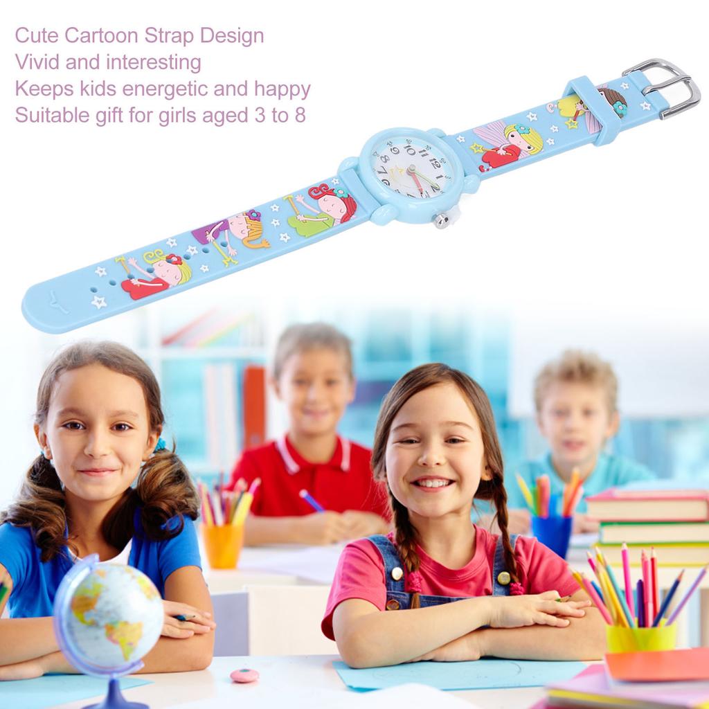 Kids Watch Waterproof Time Tching Cartoon Soft Wristband Children Gift Watch for 3 to 8 Yrs Old