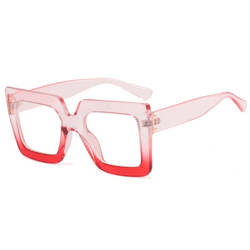 

Fashionable Rectangular Sun Eyeglasses Spectacle Frame Frame Oversized Frame Basic Anti-Blue Light Ins Shape Glasses Frame Gradient Sun Glasses only 1pcs sunglasses