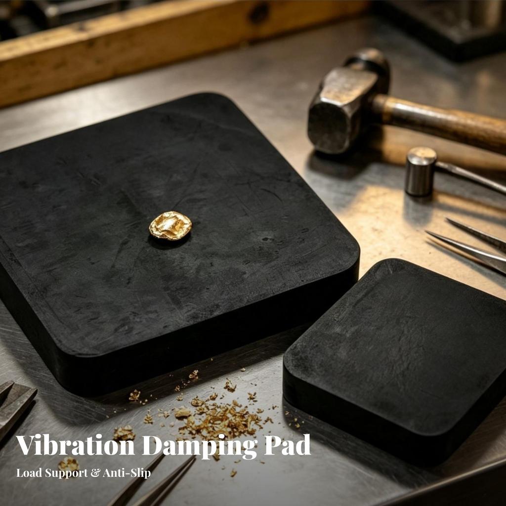 Shock Absorbing Rubber Block Compact for Repairs