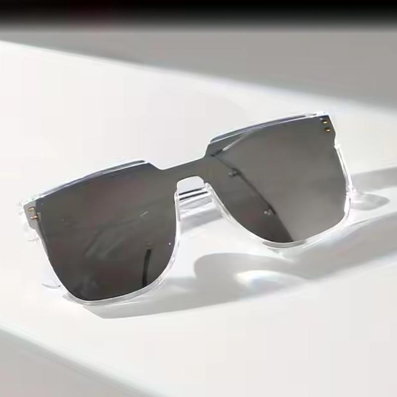 Fashion Trend Street Photo Sunglasses Trend One Piece Large Frame Square Rice Nail Sunglasses Female