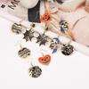 Halloween Earrings Pumpkin Hat Ghost Skull Bat Spider Web Pattern Party Earrings Funny Gift Stud Earrings