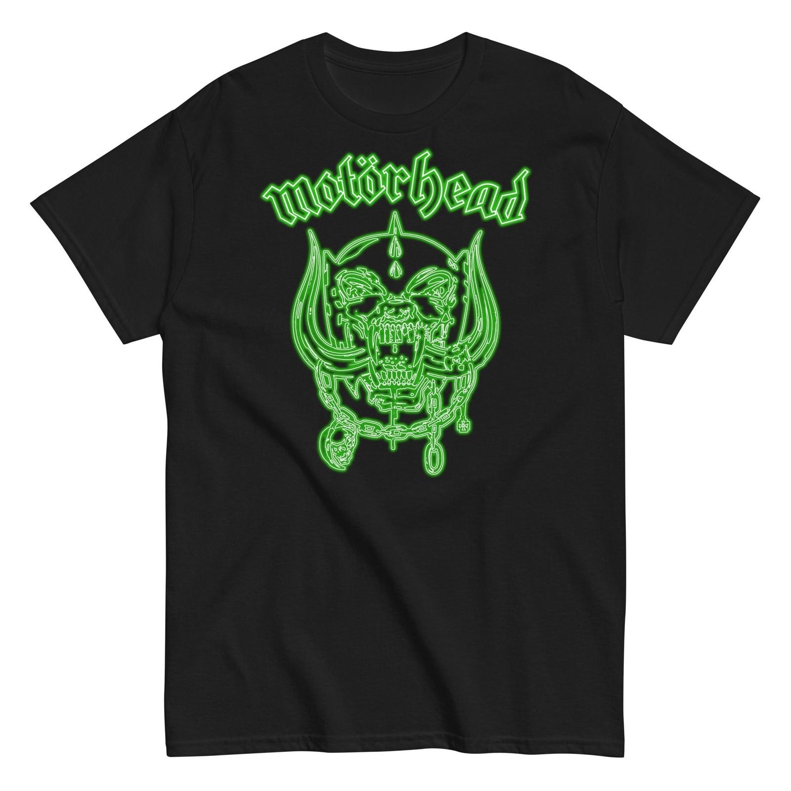 MerchMoment Motorhead Neon Green Warpig T-Shirt T-Shirt Black New S