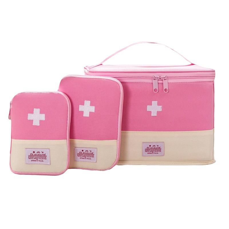 Portable Oxford Cloth Medicine Bag - Large Capacity Folding First Aid Kit & Multi-purpose Storage