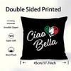 Ciao Bellas Italy Cushion Cover Decorative Pillow Sofa Home Decor Case Pillow Cases