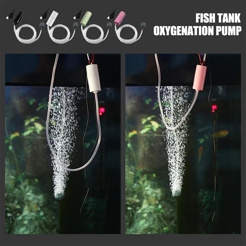 Mini Oxygen Pump USB Portable Fish Tank Fish Farming Aquarium Supplies Small Oxygen Pump Ultra Quiet Fishing Aerator