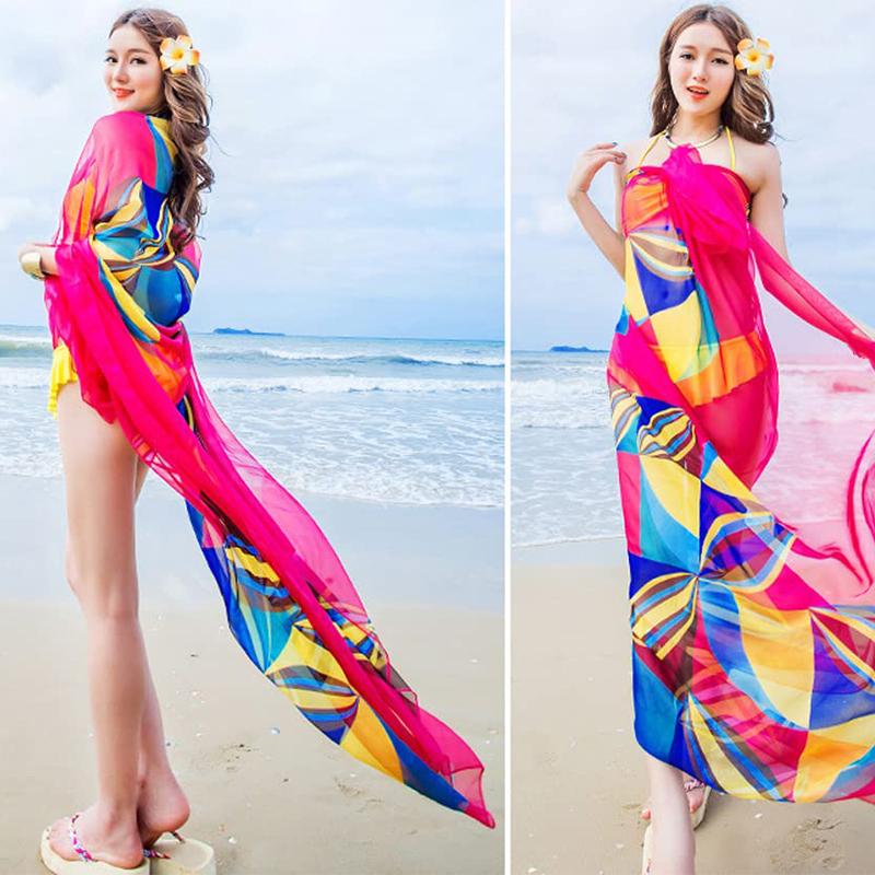 Fashion Chiffon Muslim Hijab Scarf Women Long Head Wrap For Summer Beach Scarves Ladies 100X180Cm