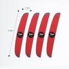 BGT1 4Pcs Rubber Anti Collision Strip Car Door Rearview Mirror Protector Stickers For Dacia Logan Sandero Duster Stepway Jogger Lodgy